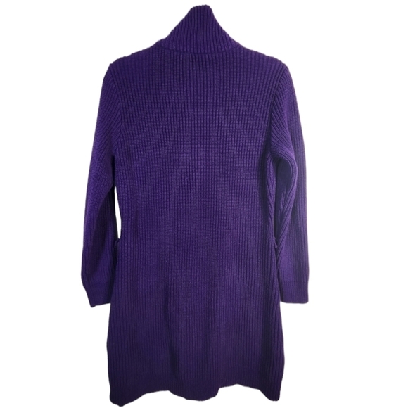 Lauren Ralph Lauren Knit Cardigan Sweater Tunic, Size Small - Picture 2 of 12